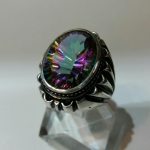 انگشتر توپاز ۷رنگ زیبا