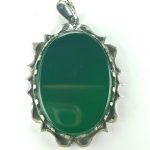 مدال آویز عقیق سبز