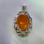 مدال اویز عقیق یمنی