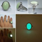 انگشتر گوهر شب چراغ زیبا