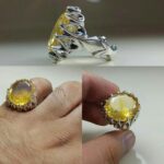 انگشتر سیترین معدنی اصلی