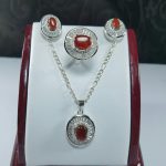 نیم ست جواهری عقیق یمن اصلی