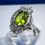 انگشتر زبرجد اصلی زیبا و خوش رنگ