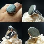 انگشتر یشم صابونی خط و من یتق الله زیبا امضا هما