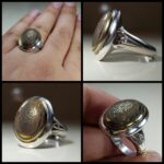 انگشتر حدید کف العباس رکاب طرح پا اردکی