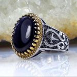 انگشتر عقیق یمن مشکی اصلی