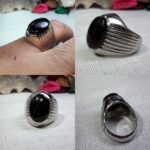 انگشتر عقیق یمن مشکی اصلی