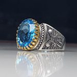 انگشتر توپاز سویسی اصلی