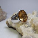 انگشتر سیترین درشت درجه یک