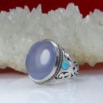 انگشتر عقیق کبود یمن اصلی