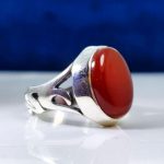 انگشتر عقیق سرخ خراسانی