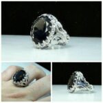 انگشتر کوارتز دودی