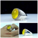 انگشتر عقیق زرد شرف الشمس