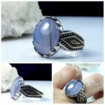 انگشتر عقیق یمن کبود اصل