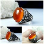 انگشتر عقیق یمن قرمز اصل