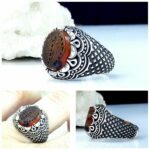 انگشتر عقیق یمن خطی ومن یتق الله