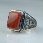 انگشتر عقیق یمن چهار گوش اصلی