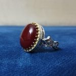 انگشتر عقیق یمن سرخ اصلی درجه یک