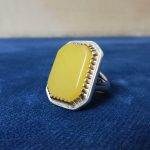 انگشتر عقیق زرد شرف شمس