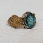 انگشتر توپاز سبز اصلی