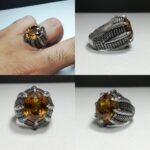 انگشتر الکساندریت ۷ رنگ زیبا