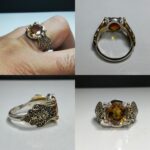 انگشتر الکساندریت ۷ رنگ زیبا