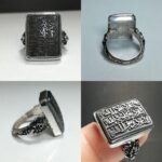 انگشتر حدید ۷ جلاله کامل خط برجسته