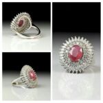 انگشتر یاقوت قرمز معدنی