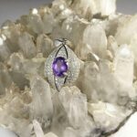مدال آماتیست معدنی درجه یک