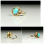 انگشتر فیروزه نیشابور زنانه