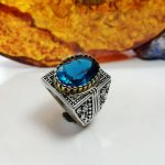 انگشتر توپاز سویسی درجه یک درشت اصلی