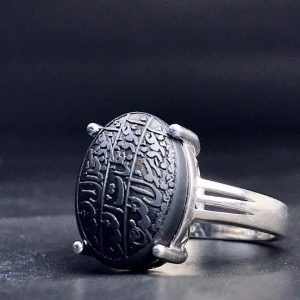 انگشتر زنانه حدید ۷ جلاله زیبا انگشتر زنانه حدید 7 جلاله زیبا