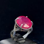 انگشتر زنانه یاقوت قرمز آفریقایی اصل