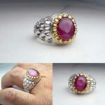 انگشتر یاقوت قرمز معدنی اصل