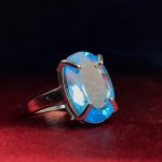 انگشتر توپاز سویسی اصلی خوش رنگ زیبا اصل