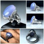 انگشتر عقیق یمن کبود اصل