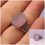 انگشتر مارکازیت عقیق سوسنی خطی