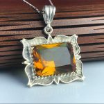 مدال آویز الکساندریت 7 رنگ زیبا