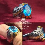 انگشتر توپاز سوییس خوش رنگ اصل