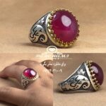 انگشتر یاقوت قرمز آفریقایی طبیعی