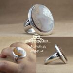 انگشتر عقیق شجر طبیعی زیبا