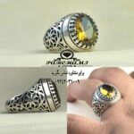 انگشتر الکساندریت 7 رنگ زیبا