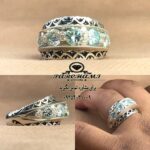 انگشتر حلقه 5 نگین موزونایت الماس روسی