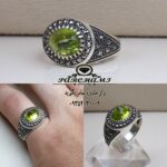 انگشتر زبرجد اصل خوش رنگ