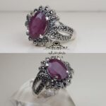 انگشتر یاقوت سرخ آفریقایی اصل