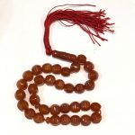 تسبیح عقیق قرمز ۳۳ دانه