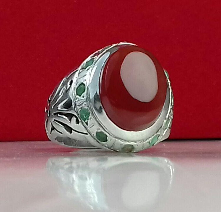 انگشتر عقیق یمن سرخ اصلی