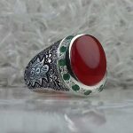 انگشتر عقیق یمن سرخ اصل