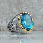 انگشتر توپاز سویسی اصلی