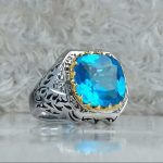 انگشتر توپاز سویسی اصلی